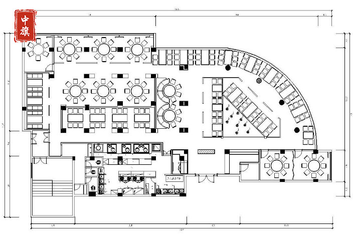 某餐廳平面圖